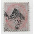 INDIA 1855 QV EIGHT ANNAS BLUE GLAZED PAPER DUP...