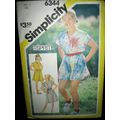 Vintage Simplicity #6344 Girls Dress & Culotte ...