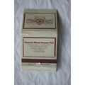 Matchbook cover Queens Moat houses PLC, Romford...