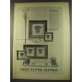 1956 Saks Fifth Avenue Georges Briard Glass Guild Golden Harvest Advertisement