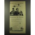 1956 Bell Telephone System Ad - As much a part of Thanksgiving as turkey