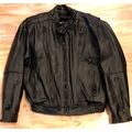 Mustang Youth/Women's Leather Biker Jacket Blac...