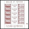 Wallis and Futuna In the Past 2v Full sheet Typ...