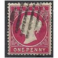 Gambia 1887 SG23 1d Crimson Good/Fine Used . .