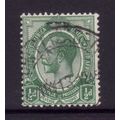 SOUTH AFRICA 1913 SG3 1/2d GREEN FINE USED#2