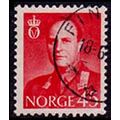 Norway 1958 King Olav V 45ore Used Stamp.