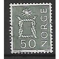 NORWAY 1962 REEF KNOT 50 ORE GREY SG535a FINE USED