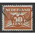 NETHERLANDS 1924 NUMERAL STAMPS 50c BROWN SG 55...