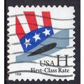 USA 1998 Uncle Sam's Hat - "H" First Class Rate...