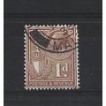 Malta.SG195 1d Chestnut.Fine Used.Apr25i