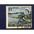 Rhodesia QEII 1966 1/- 3d 1s 3d blue & ochre La...