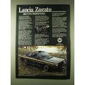 1979 Lancia Zagata Car Ad - Driving Redefined