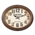 Wanduhr NY Metall NostalgieUHR, 47cm Vintage oval