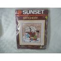 NOS Sunset Stitchery 2233 VTG 1982 Vintage Craf...