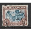 SUID AFRICA 1930 2s.6d GREEN & BROWN OX-WAGON P...