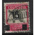 COLOMBIA 1939 AIRMAIL SURCHARGED 15c on 20c CAR...