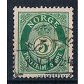 Norway 1893 SG136 no48 Post Horn 5ore Used Stamp