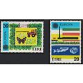 Ireland Butterfly Fish Tractor Flag Europa 2v 1...