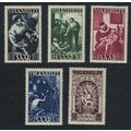 Saar National Relief Fund 5v 1949 MH SG#281-285