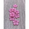 15mm Pink Baby and Children's Flower Buttons 2 ...