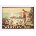 Railway Poster Art Postcard LNER Whitley Bay Se...