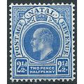 Natal 1902 SG131 2 1/2d Bright Blue Mounted Min...