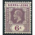 Sierra Leone 1912 SG119 6d Dull & Bright Purple...