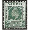 Gambia 1904 SG37 1/2d Green Mounted Mint . ..