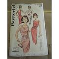 Vintage 1960's Butterick 9753 Misses Dress Patt...
