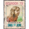 ECUADOR, International Year of the Child, blue ...