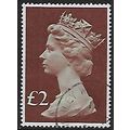 SG 1027: £2 pale emerald and purple-brown Defin...