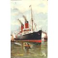 Cunard RMS LUCANIA Tuck Oilette Postcard (9106)
