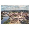 WORCESTER from Cathedral tower. unused postcard...