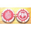 Bat Poker Chip Golf Ball Marker - Bacardi Rum -...