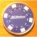 AC DELCO Poker Chip Golf Ball Marker - Blue