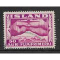 ICELAND 1934 50a PURPLE MONOPLANE SG 211 FINE U...