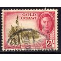 Gold Coast 1948 KGV1 2/-d Green & Magenta Used ...
