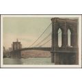Brooklyn Bridge, New York City, c.1930s - Lumit...