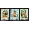 Korea Cats 3v 2000 CTO SG#N3965-N3967 MI#4266-4268