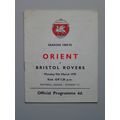 ORIENT v BRISTOL ROVERS Div3 09/03/1970