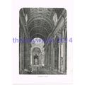 Interior of St Peters, Rome, Italy, Book Illust...