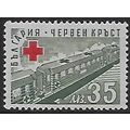 Mi 587: 35 L. greenish grey and red Red Cross: ...