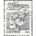 NICARAGUA, FLOWER, Achiote, greyscale 1983, $1