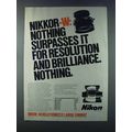 1981 Nikon Nikkor-W Lenses Ad - Nothing Surpass...