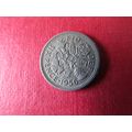 1956 QUEEN ELIZABETH II SIXPENCE FREE POST. (ed...