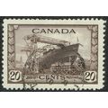 Canada 1942 War Effort 20c Chocolate SG386 FU