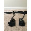 Gold's Gym Black Weight Lifting Belt w/Gloves S...