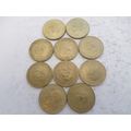Spain - 10 differently dated - 1 peseta coins -...