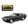 1971 Plymouth GTX Matt Black 1/43 Diecast Model...