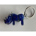 KEY RING - WIRE AND BEAD RHINO